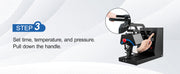 Bild in Galerie-Viewer laden, Amocart Hat Heat Press 4 in1 Cap Heat Press Machine 6x3inches Clamshell Transfer LCD Digital Timer Temperature Control
