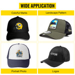 Amocart Hat Cap Heat Press 5.5 x 3.5 inch Heat Transfer Stamping Sublimation Machine Digital Display Clamshell DIY Advertising