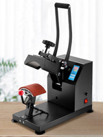 Amocart Hat Cap Heat Press 5.5 x 3.5 inch Heat Transfer Stamping Sublimation Machine Digital Display Clamshell DIY Advertising