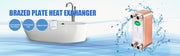 Load image into Gallery viewer, Amocart 30/40/60 Plates Heat Exchanger Wort Chiller Stainless Steel Homebrew Brewing Beer Cooler Counterflow  Water Heating
