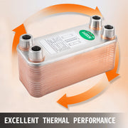 Load image into Gallery viewer, Amocart 30/40/60 Plates Heat Exchanger Wort Chiller Stainless Steel Homebrew Brewing Beer Cooler Counterflow  Water Heating
