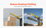 SucceBuy 6000lbs Adjustable Forklift Jib Boom Crane Manual Telescoping Boom Extends Up to 56.1 in Mobile Crane for Warehouse
