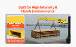 SucceBuy 6000lbs Adjustable Forklift Jib Boom Crane Manual Telescoping Boom Extends Up to 56.1 in Mobile Crane for Warehouse