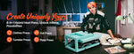 Amocart 15x15in 5in1 8in1 Hybrid Heat Press Multifunction Heat Up Fast All-New Patented Design Sublimation Press Machine