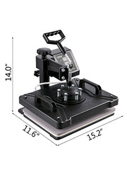 Charger l'image dans la visionneuse de galerie, Amocart Combo Heat Press Machine 5/6/8 in 1 30*38CM 38*38CM Muntifunctional Sublimation Printer Transfer Mug Hat Plate T-Shirt
