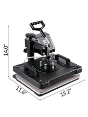 Charger l'image dans la visionneuse de galerie, Amocart 5 6 8 in 1 Heat Press Machine T shirt Heat Transfer Printer Muntifunctional Sublimation Mug/Latte Mug/Hat/Plate/Bottle
