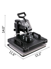Load image into Gallery viewer, Amocart Combo Heat Press Machine 5/6/8 in 1 30*38CM 38*38CM Muntifunctional Sublimation Printer Transfer for Mug Hat Plate
