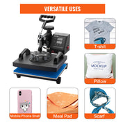 Bild in Galerie-Viewer laden, SucceBuy 12x10 In Dual Digital Heat Press Machine 650W Swing Away 360 Degree Rotation Transfer Sublimation Printing for T-Shirt
