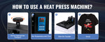 Amocart Heat Press Machine 15"x15"/ 16"x20" /16"x24" Sublimation Printer Manual Clamshell Transfer on DIY T-shirt Pillow
