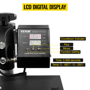 Load image into Gallery viewer, SucceBuy Heat Press 5in1 Heat Press Machine 12x15in Clamshell Sublimation Transfer Printer Digital Precise Temperature Control
