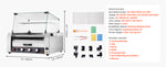 SucceBuy Hot Dog Roller Stainless Steel Sausage Grill Cooker Hot Dog Machine with Bun Warmer Cover 3 Temp Control for Commercial