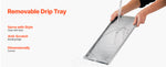 SucceBuy Hot Dog Roller 12/18/30 Hot Dog 5/7/11 Rollers Stainless Steel 750-1600W with Dual Temp Control Removable Shelf & Tray