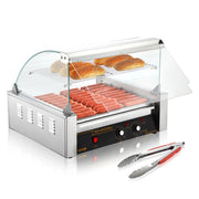 Charger l'image dans la visionneuse de galerie, Amocart 5/7/11 Rods Commercial Hot Dog Roller Electric Sausage Maker Barbecue Grill Machine for Camping Party Home Appliance
