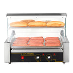 Amocart  5/7/11 Commercial Hot Dog Roller Electric Sausage Maker Barbecue Grill Machine for Camping Party Home Appliance 110V