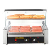 Load image into Gallery viewer, Amocart  5/7/11 Commercial Hot Dog Roller Electric Sausage Maker Barbecue Grill Machine for Camping Party Home Appliance 110V
