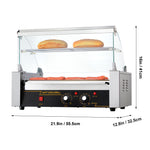 Amocart  5/7/11 Commercial Hot Dog Roller Electric Sausage Maker Barbecue Grill Machine for Camping Party Home Appliance 110V