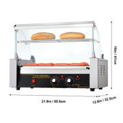 Load image into Gallery viewer, Amocart  5/7/11 Commercial Hot Dog Roller Electric Sausage Maker Barbecue Grill Machine for Camping Party Home Appliance 110V
