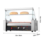 SucceBuy  5/7/11 Commercial Hot Dog Roller Electric Sausage Maker Barbecue Grill Machine for Camping Party Home Appliance 110V
