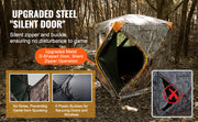 Charger l'image dans la visionneuse de galerie, Amocart Hunting Blind, 270° See Through Ground Blind, 2-3 Person Pop Up Deer Blind for Hunting with Carrying Bag, Portable Tent
