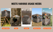 Charger l'image dans la visionneuse de galerie, Amocart Hunting Blind, 270° See Through Ground Blind, 2-3 Person Pop Up Deer Blind for Hunting with Carrying Bag, Portable Tent
