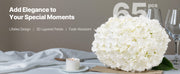Charger l'image dans la visionneuse de galerie, Amocart Artificial Flowers Real Looking White Silk Fake Hydrangea Bulk Faux Bridal Shower with Stem for DIY Wedding Bouquets
