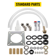 Charger l'image dans la visionneuse de galerie, Amocart Hydraulic Boat Steering Kit 300HP Hydraulic Steering Kit Helm Pump/Cylinder/Wheel 18ft Hose Hydraulic Steering Seal Kit

