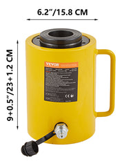 Load image into Gallery viewer, SucceBuy 20/30/60T Hollow Hydraulic Cylinder Jack 50/100mm Plunger Ram Hydraulic Solid Cylinder Hydraulic Jack for Car/Van/Boat

