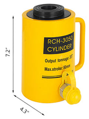 Bild in Galerie-Viewer laden, Amocart 20/30/60T Hollow Hydraulic Cylinder Jack 50/100mm Plunger Ram Hydraulic Solid Cylinder Hydraulic Jack for Car/Van/Boat
