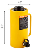 Amocart 20/30/60T Hollow Hydraulic Cylinder Jack 50/100mm Plunger Ram Hydraulic Solid Cylinder Hydraulic Jack for Car/Van/Boat