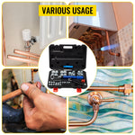Amocart Hydraulic Expanding and Double Flaring Tool 45° Soft HVAC Copper Tube Expander 3/16in to 1/2in Brake Flare Repair Tool