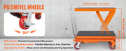 Load image into Gallery viewer, Amocart 1100lbs Hydraulic Lift Table Cart Manual Single Scissor 35.4" Lifting Height with 4 Wheels for Handling Transport
