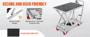 Load image into Gallery viewer, Amocart 330/500lbs Hydraulic Lift Table Cart Manual Single Scissor Platform with 4 Wheels and Non-slip Pad
