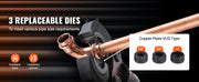 Charger l'image dans la visionneuse de galerie, Amocart Copper Pipe Crimping Tool, Hydraulic Press Tool Copper Tube Fittings Pipe Crimpers for Narrow Spaces and Tee Fittings
