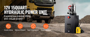 Load image into Gallery viewer, Amocart Hydraulic Pump 15Quart Hydraulic Power Unit Double Acting Dump Trailer Pump 3200 PSI Max Relief Pressure Hydraulic Pump
