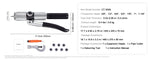 Amocart Hydraulic Tube Expander w/ 7 Pipe Expander Heads Deburring Tool Pipe Cutter for Copper Aluminum Brass Soft Steel Pipes