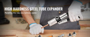 Load image into Gallery viewer, SucceBuy Hydraulic Tube Expander w/ 7 Pipe Expander Heads Deburring Tool Pipe Cutter for Copper Aluminum Brass Soft Steel Pipes
