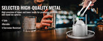 Amocart 60mm Ice Ball Press Maker Spherical Whiskey Tray Mould Bubble-Free Making Mold Crystal Ice Ball Box for Bar Cocktail