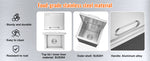 Amocart Drop in Ice Chest Stainless Steel Ice Cooler Commercial Ice Bin with Hinged Cover Outdoor Kitchen Ice Bar