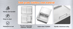Amocart Drop in Ice Chest Stainless Steel Ice Cooler Commercial Ice Bin with Sliding Cover Outdoor Kitchen Ice Bar