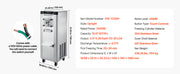 Charger l'image dans la visionneuse de galerie, Amocart 2000/2400W Commercial Hard Ice Cream Machine with 6/10L 304 Stainless Steel Cylinder Auto Clean LED Panel for Snack Bar
