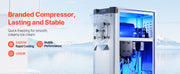 Charger l'image dans la visionneuse de galerie, Amocart 2000/2400W Commercial Hard Ice Cream Machine with 6/10L 304 Stainless Steel Cylinder Auto Clean LED Panel for Snack Bar
