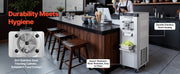 Charger l'image dans la visionneuse de galerie, Amocart 2000/2400W Commercial Hard Ice Cream Machine with 6/10L 304 Stainless Steel Cylinder Auto Clean LED Panel for Snack Bar
