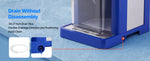 SucceBuy 1.8L Commercial Ice Shaver Machine Electric Snow Cone Machine Stainless Steel Blades Shaved Ice Maker for Dessert Home