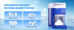 SucceBuy 1.8L Commercial Ice Shaver Machine Electric Snow Cone Machine Stainless Steel Blades Shaved Ice Maker for Dessert Home