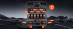 Amocart 1/2" Drive Impact Socket Set 9 Piece Deep Socket Set Metric 29-38mm 6 Point Cr-Mo Alloy Steel for Auto Repair