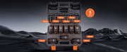 Load image into Gallery viewer, Amocart 1/2" Drive Impact Socket Set 9 Piece Deep Socket Set Metric 29-38mm 6 Point Cr-Mo Alloy Steel for Auto Repair
