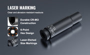 Bild in Galerie-Viewer laden, SucceBuy Drive Impact Socket Set Deep &amp; Shallow Socket Set Cr-Mo Alloy Steel Auto Repair EasytoRead Size Markings Storage Case
