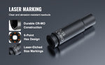 Amocart Drive Impact Socket Set Deep & Shallow Socket Set Cr-Mo Alloy Steel Auto Repair EasytoRead Size Markings Storage Case