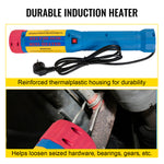 Amocart Magnetic Induction Heater Kit 1KW 110V/220V Handheld Comfort Grip for Automotive Flameless Heat 8/10 Coil Removing Bolt