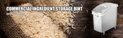 Load image into Gallery viewer, Amocart 80L Rice Kitchen Container Ingredient Storage Bin with Wheel &amp; Scoop PP+PC for Home Storing Rice Flour Corn Soybeans
